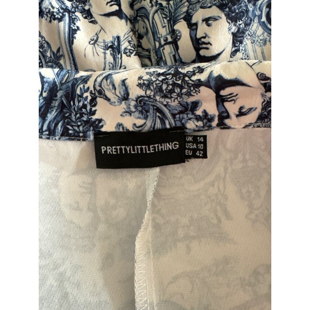 Pretty Little Thing Multi Renaissance Porcelain Pin Blazer Dress, Women's US 10 - Picture 9 of 11